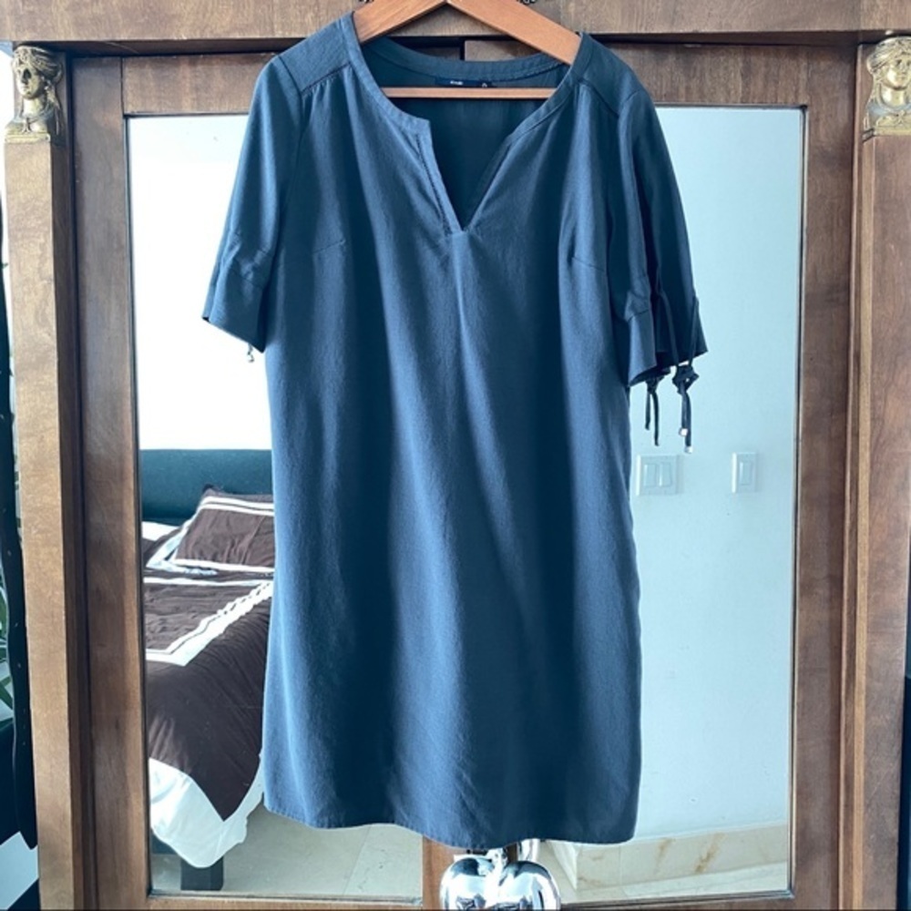 Dress marine blue 14 Kiabi short sleeves pit to pit 22